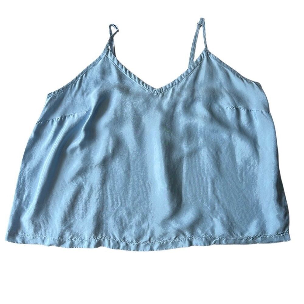 Athleta Calm Cool Sleeveless Spaghetti Strap V-Neck Cami Gray Women's Size 2X - Picture 10 of 10
